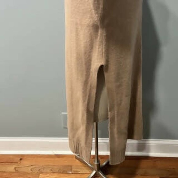 Naadam Cashmere dress Size XL Turtleneck Side Slits - Picture 4 of 7